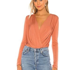 Free People Turnt Bodysuit in Ginger Spice